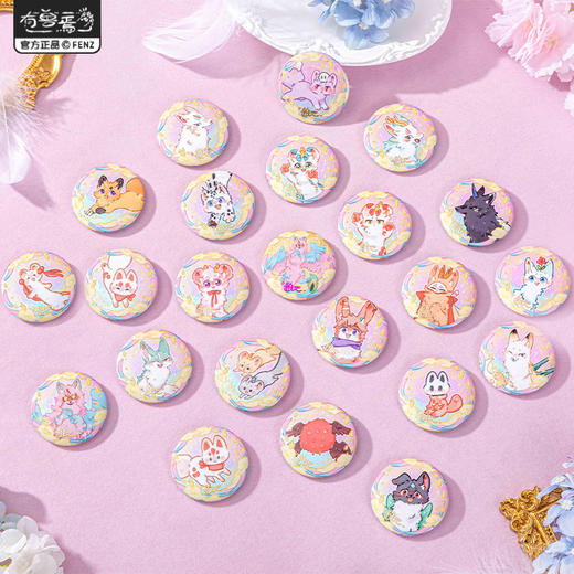 《非人哉官方店》有兽焉漫画千话马口铁徽章盲盒卡通角色吧唧胸针挂饰 商品图0