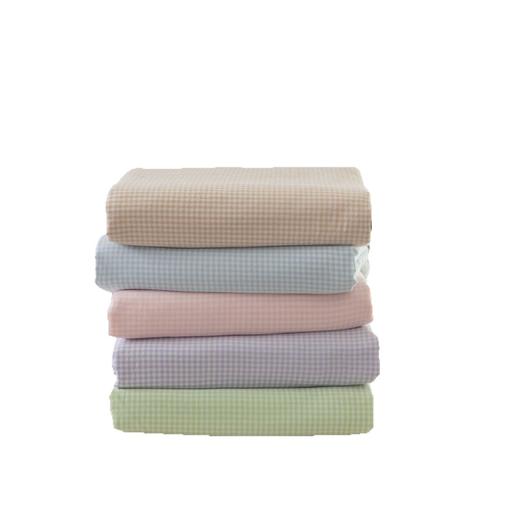 【水洗棉细格纹四件套】纯棉水洗棉四件套细格纹套件简约床上用品格子全棉 商品图4