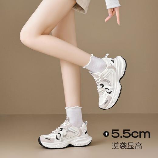 ZHR则则女鞋2025春季新款老爹鞋女增高厚底ins百搭休闲学生运动鞋 商品图1