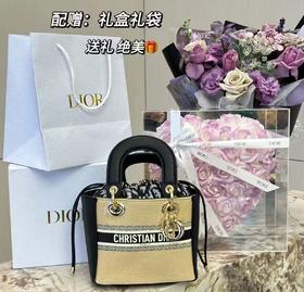 DIOR迪奥化妆包老花戴妃包（配礼盒礼袋➕一根金色链条）