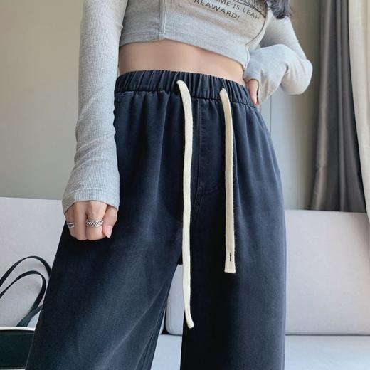 丁摩 【牛仔阔腿裤】春天新女装天丝牛仔直筒阔腿长牛仔阔腿休闲裤子5ZF- C166 商品图0