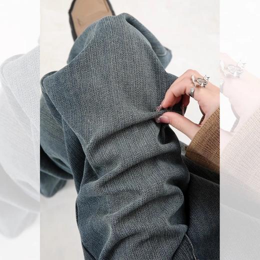 藏肉显瘦「DANMO碧筠漫影牛仔裤」宽松0束缚 自在更舒适 收腹高腰 提臀塑形 商品图2