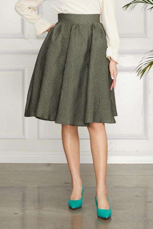 Le Malene 复古提花A型半裙 11375 商品图0