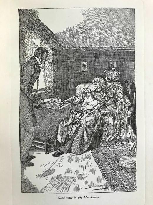 1902年 狄更斯《小多丽特》 8幅插图 漆布精装大32开 商品图9