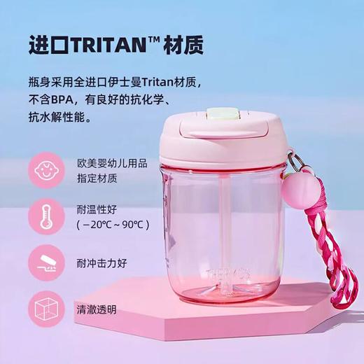 膳魔师 Tritan提绳塑料杯随行杯TCSN-470 桃子/牛油果/橙子(型号备注） 商品图4
