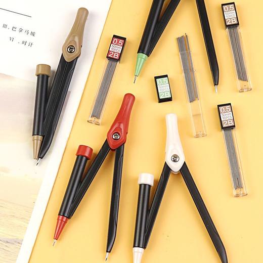 【圆规笔】晨光ACS908A1孔庙祈福 2B/0.5自动铅圆规套装 学生考试绘图 制图工具 商品图2