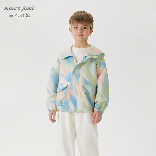【三防】马克珍妮男女童元气时尚幻彩外套2025年春装新款550537 商品图1