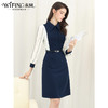 未风拼接衬衫连衣裙女春2025年春季新款女装气质假两件职业长袖裙 商品缩略图3