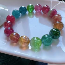 12mm-13mm单圈彩虹碧玺手串