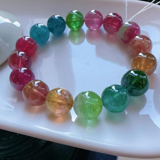 12mm-13mm单圈彩虹碧玺手串 商品图0