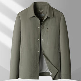 【新款DKP】大依优型大码男装翻领夹克外套加肥加大胖子休闲商务上衣大号百搭潮流