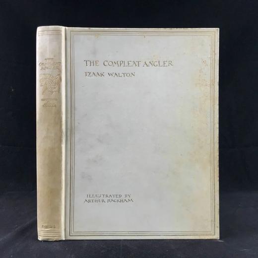 鬼才拉克姆签名限量版！1931年 沃尔顿《钓客清话》 12幅彩色与大量黑白文间插图 全犊皮（vellum）精装16开 商品图0