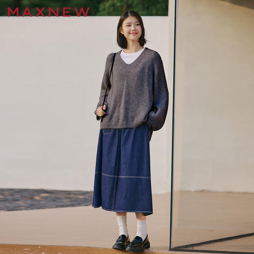 【毛衫】廓形V领毛衫 1P1222503 商品图4