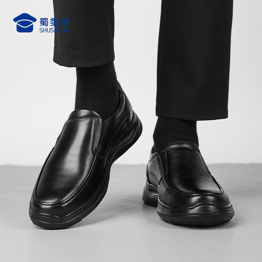 【轻便一脚蹬皮鞋】通勤商务正装皮鞋 快速穿脱牛皮皮鞋 商品图3