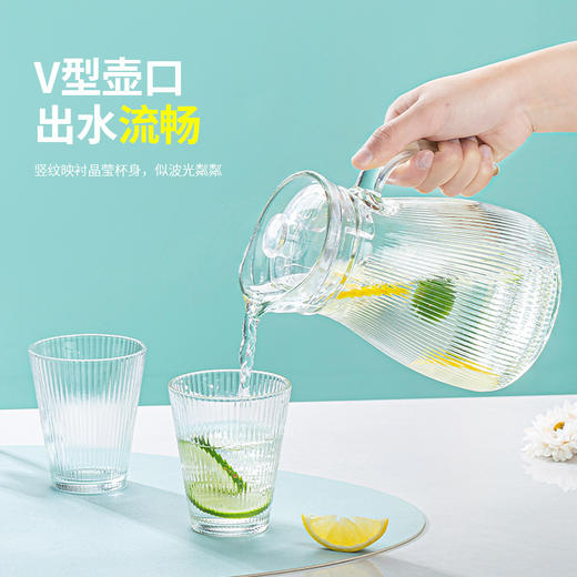 「七件套！高颜值」水具套装1壶6杯水壶水杯现代简约家庭待客水具杯套餐饮用具 商品图2