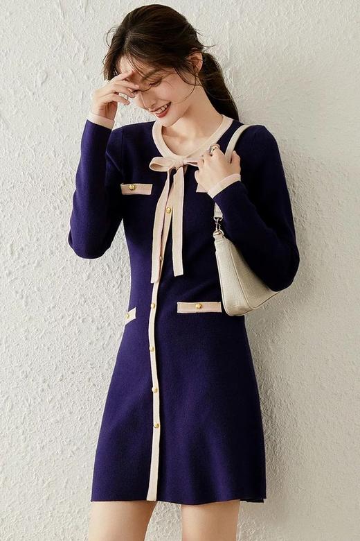 LOUIS YAO/白鹿语 香奈儿针织连衣裙 10739 商品图5