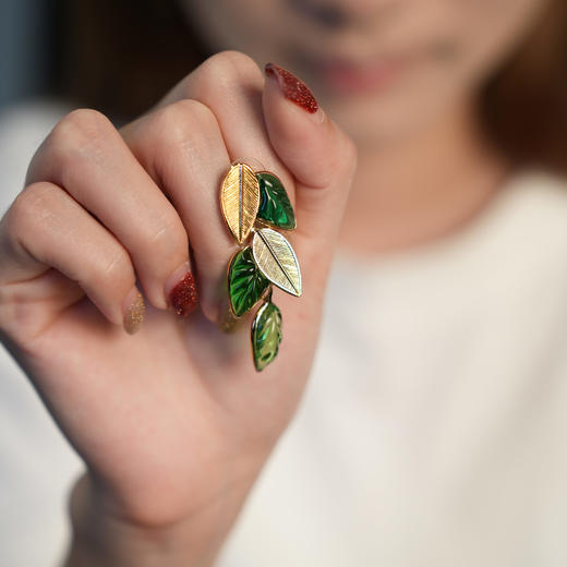 订购5个月到｜Gripoix Paris-Under the Palms Long Drop-耳环 ［法国设计师］ 商品图1