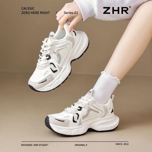 ZHR则则女鞋2025春季新款老爹鞋女增高厚底ins百搭休闲学生运动鞋 商品图8
