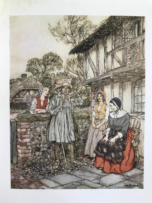 鬼才拉克姆签名限量版！1931年 沃尔顿《钓客清话》 12幅彩色与大量黑白文间插图 全犊皮（vellum）精装16开 商品图11