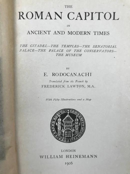 1906年 古代与现代时期的罗马市政广场 50幅插图 漆布精装36开 商品图3