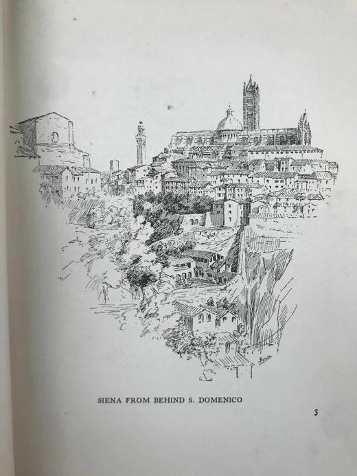 1902年 锡耶纳与圣吉米尼亚诺的故事 数十幅插图 漆布精装32开 商品图6