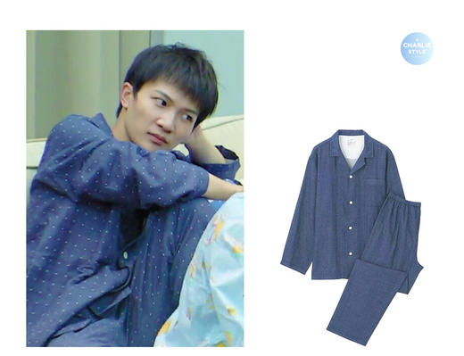 【双层纱睡衣】全棉双层纱睡衣套装无侧缝日式良品格子小点春夏情侣家居服套装 商品图3