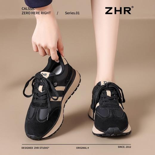 ZHR则则厚底轻便休闲鞋耐磨防滑复古女鞋秋季新款ins百搭运动鞋女 商品图6