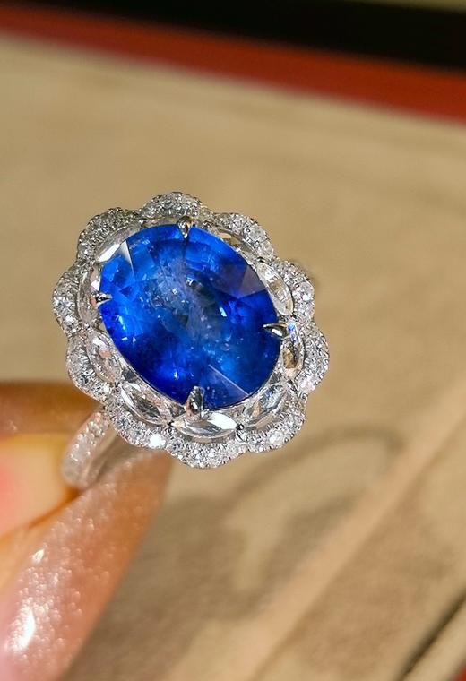 4.52ct刻面蓝宝石戒指 商品图1