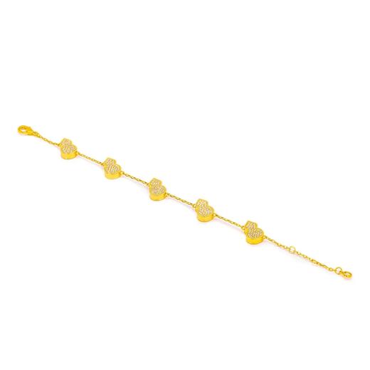  洪福齐天 时尚金色葫芦设计手链10788SW 商品图1