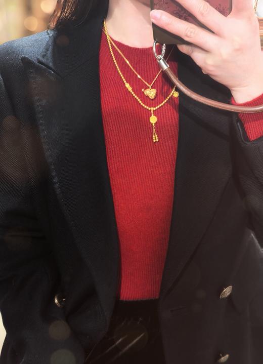 【福禄双全｜好运常伴】精致鎏金镂空纯银葫芦项链 商品图5