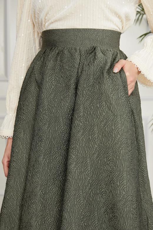 Le Malene 复古提花A型半裙 11375 商品图3