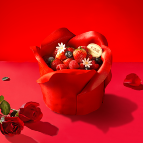 【214情人节】4英寸爱的绽放动物奶油分享蛋糕【2月13日-2月15日提货】