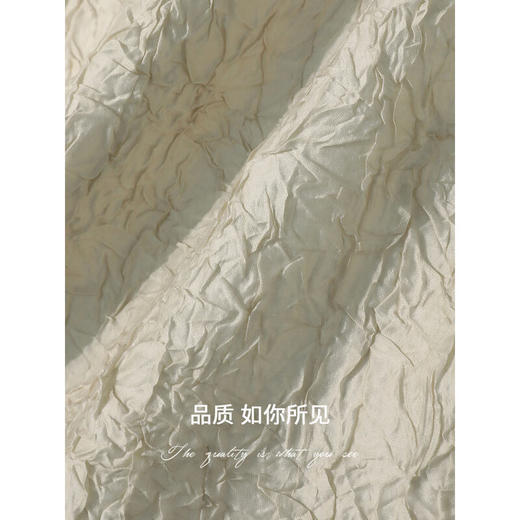 COCOBELLA[莱赛尔]对丝拼接压褶肌理感25夏缎面半身裙HS3002 商品图2