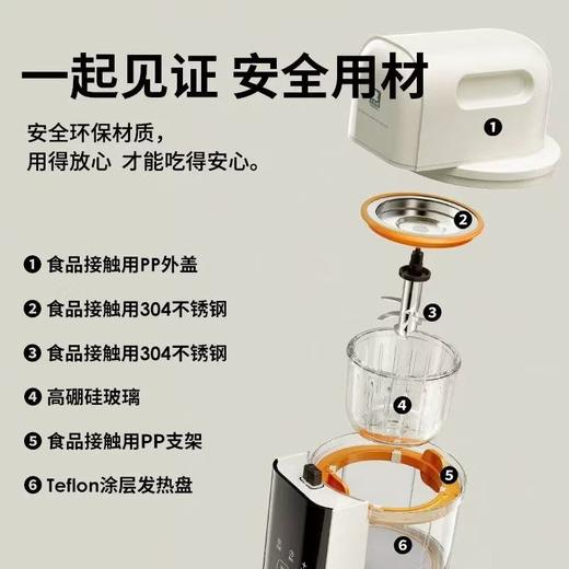 小白熊宝宝辅食机婴儿料理机小型多功能搅拌蒸煮一体米糊研磨器（星厨）/HL-6057 商品图2