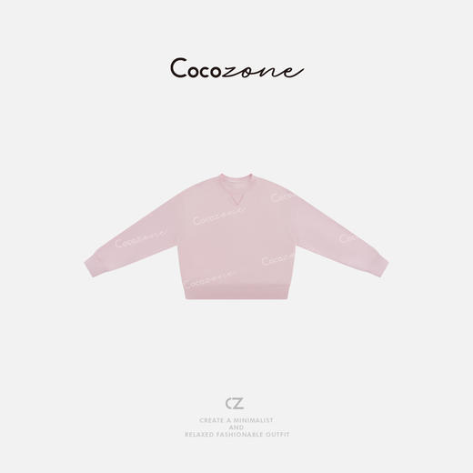 COCO ZONE 100棉简约纯色休闲套头长袖卫衣ACD2A0054 商品图0