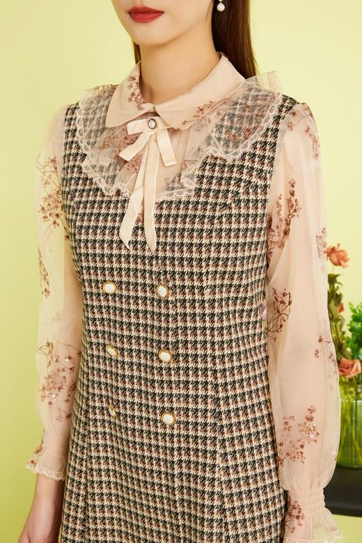 Le Malene 优雅刺绣香奈儿风连衣裙 11343 商品图3