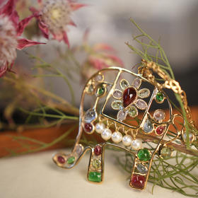 北京仓｜Gripoix Paris-Classic-彩象（小号） 水果冰淇淋色 项链［法国设计师］