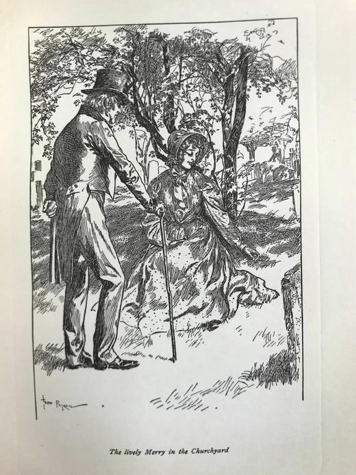 1904年 狄更斯《马丁·瞿述伟》 8幅插图 漆布精装大32开 商品图8