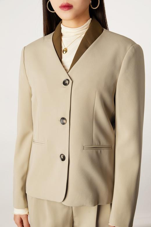 ESTELLICA V领单排扣西装外套 11137 商品图3