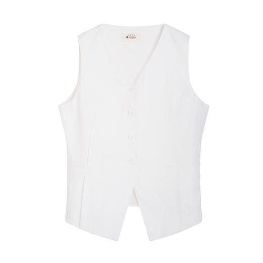 【林栖设计小店】亚麻马夹复古百搭气质修身显瘦2025春季新品外套上衣女 1951146 商品图8