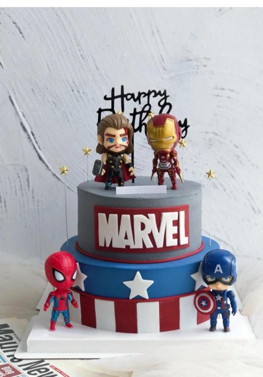 复仇者英雄联盟小双层蛋糕 商品图0