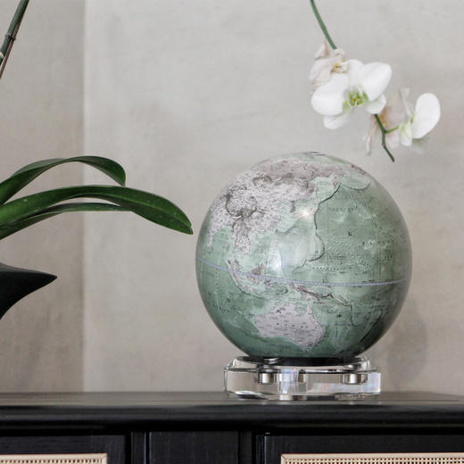 Homely Globe/宏微 水晶底座地球仪 25cm 地球仪客厅书房桌面装饰摆件生日节日礼物 商品图3
