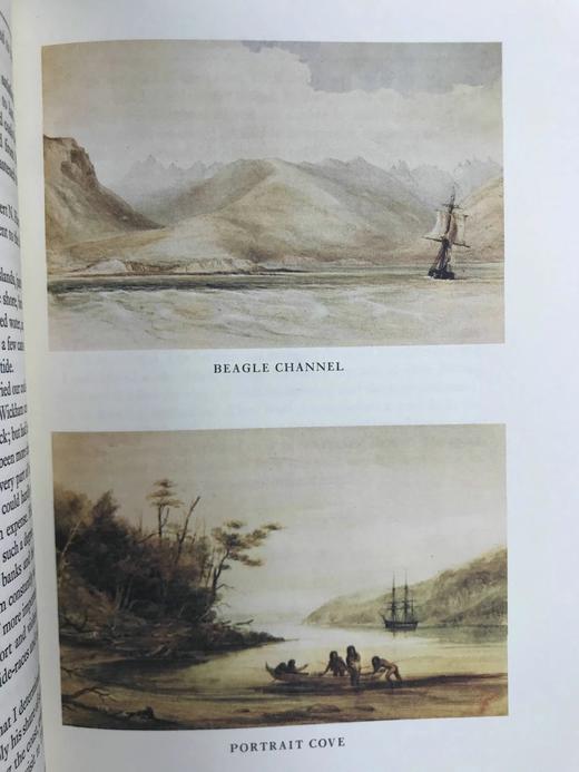 达尔文《比格尔号航海日记》 12幅彩色插图 精装16开带书匣 商品图5