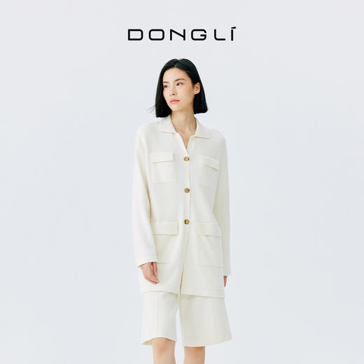 东黎 • 山羊绒春季女士翻领开衫 4778 商品图1