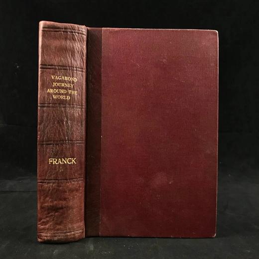 约20世纪早期 弗兰克《流浪汉环游世界》 约百幅插图 真皮脊精装32开 商品图0