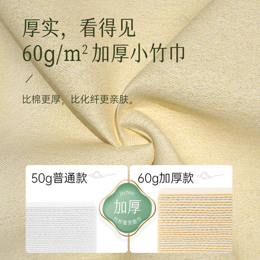 无染竹纤维加厚款洗脸巾 商品图3