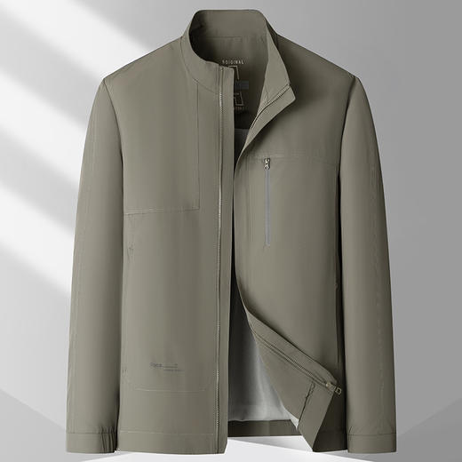 【新款DKP】大依优型大码男装翻领夹克外套加肥加大胖子休闲商务上衣大号百搭潮流 商品图1