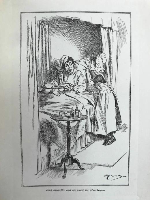 1902年 狄更斯《老古玩店》 H.M.布洛克8幅插图 漆布精装大32开 商品图10