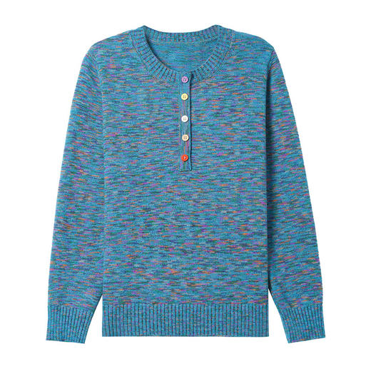 CC-103-5505初春装新款洋气花纱打底衫女士宽松遮肉针织显瘦上衣 商品图4