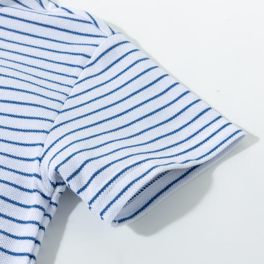 迪士尼【米奇条纹POLO衫】25夏季新款男童纯棉短袖宽松透气T恤ZD2ES027 商品图9